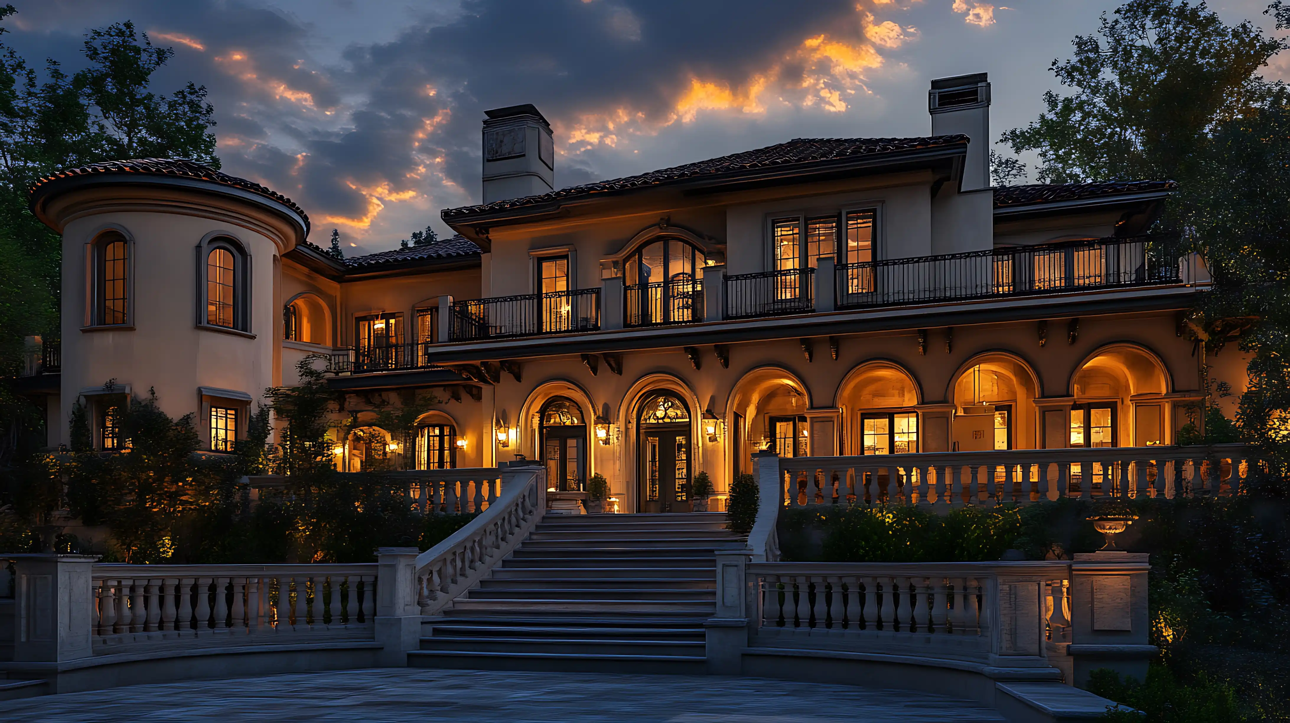 Luxury villa with infinity pool